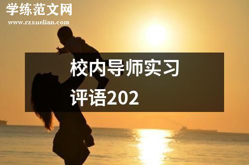 校内导师实习评语202