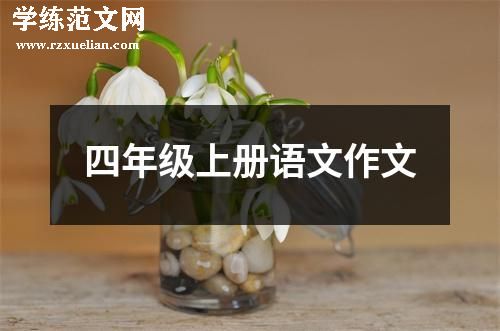 四年级上册语文作文