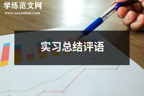 实习总结评语