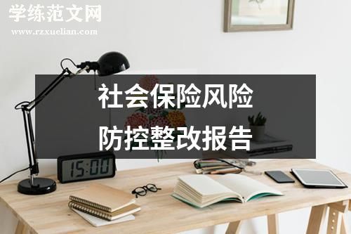 社会保险风险防控整改报告