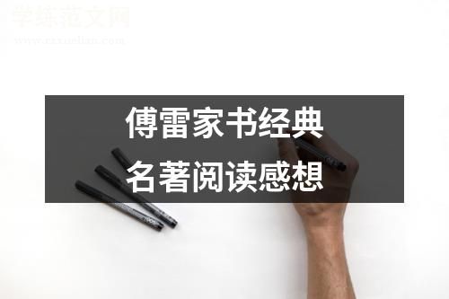 傅雷家书经典名著阅读感想