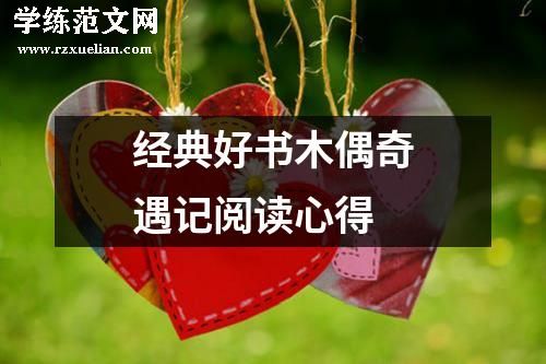 经典好书木偶奇遇记阅读心得