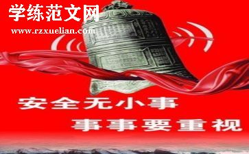 发言稿安全的总结8篇
