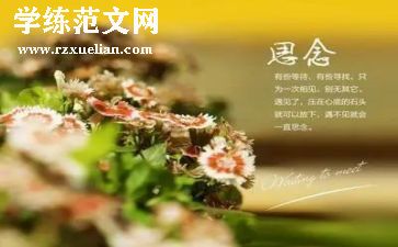 关于思念的作文5篇
