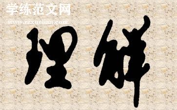 理解——作文精选6篇